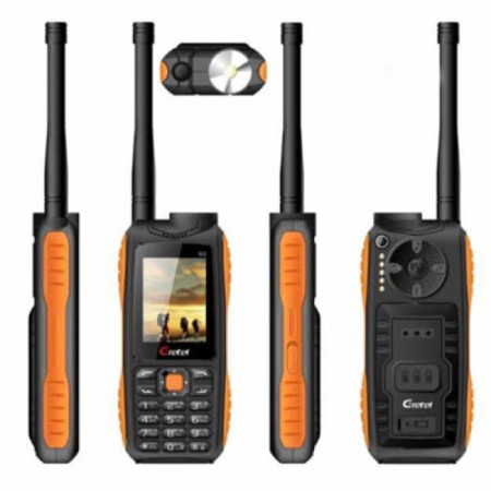 2 SIM Gretel G3 (9800mAh) Button Phone (Black Orange)
