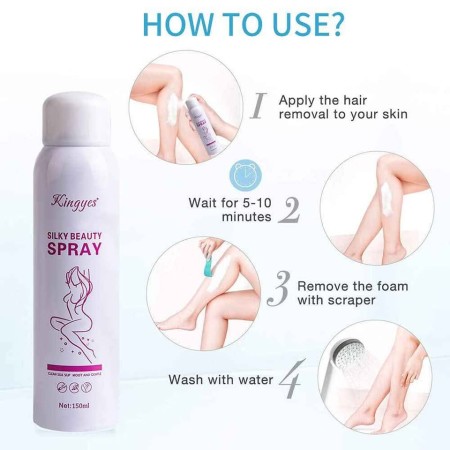 Kingges Hair Removal Silky Beauty Spray