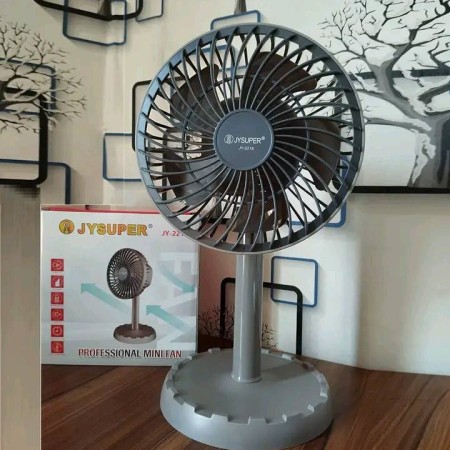 JY Super Rechargble 2218 model Fan (Ash)